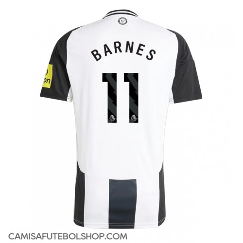 Camisa de time de futebol Newcastle United Harvey Barnes #11 Replicas 1º Equipamento 2024-25 Manga Curta